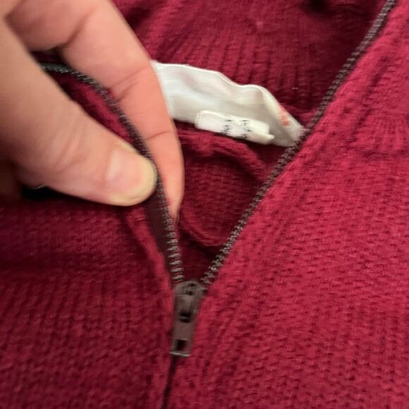 VTG 60s Handknit Double-Layer Scottie Dog Wool Hooded Jacket Kids 4/5T - Picture 5 of 7